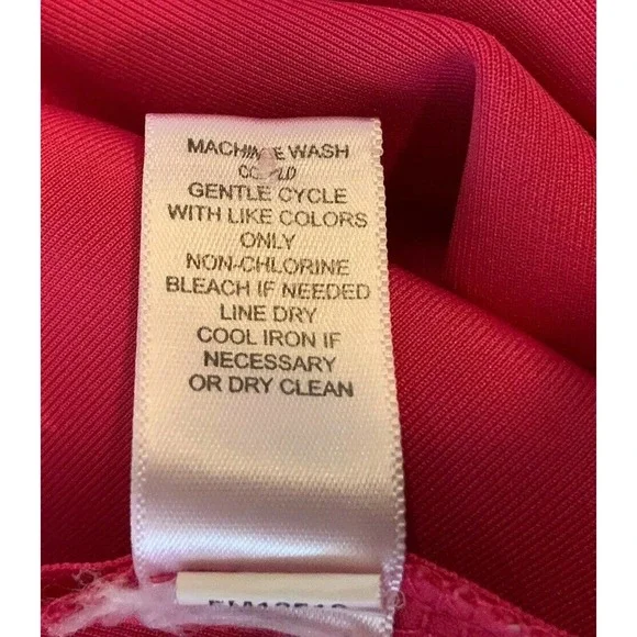 SPENSE Womens Pencil Skirt Size XL Pink Side Zip - Picture 6 of 6